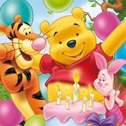 decoracion encanto disney winnie the pooh Tema del fumetto decorazione di nozze torta palloncino adesivo decorazione fornure per baby shower  15