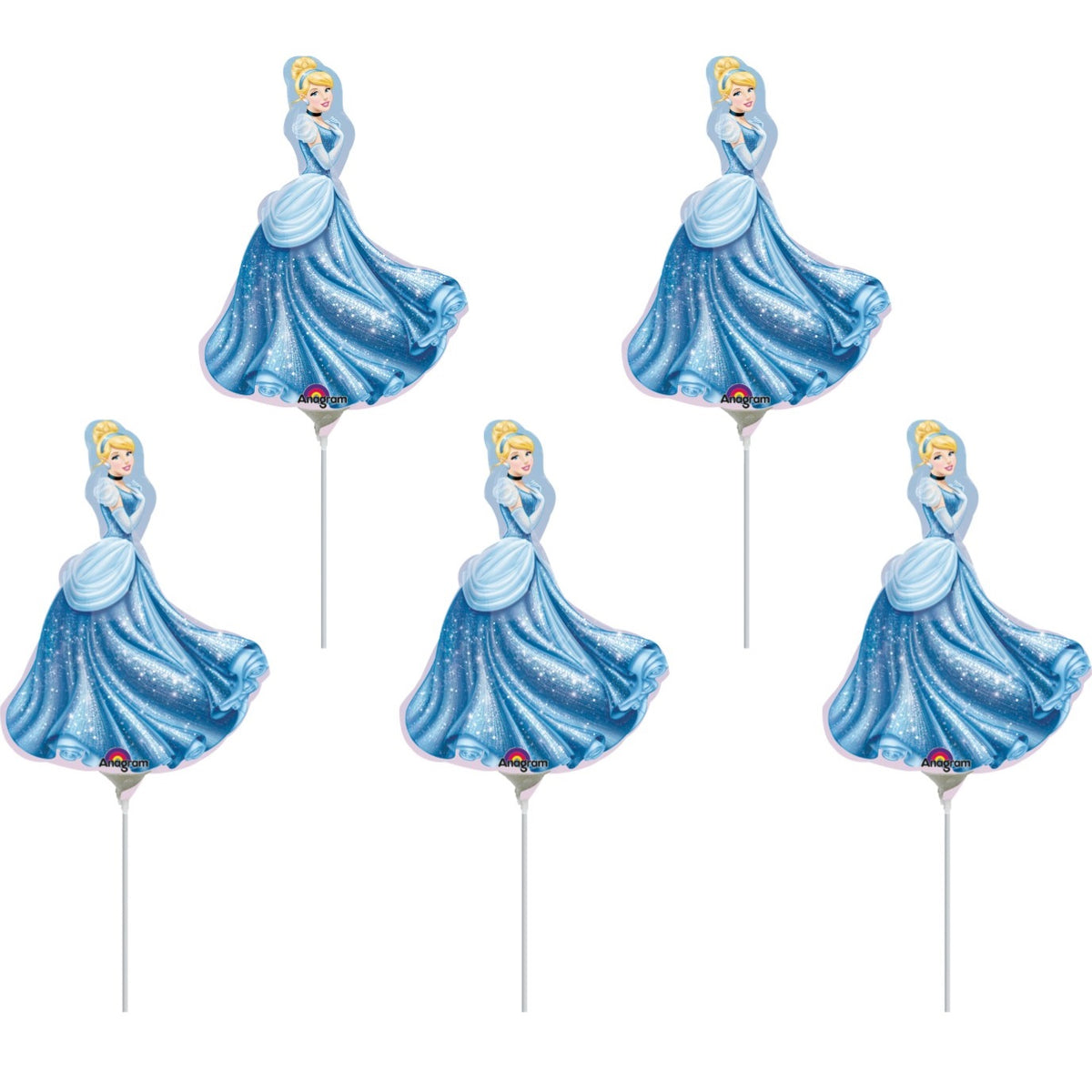 5 Palloncino foil Mini Shape sagoma Principessa Cenerentola Disney –  partyeballoon