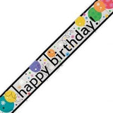 Festone foil banner decoraazioni festa Happy Birthday