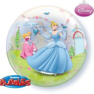 Palloncino Single Bubble addobbi festa Principesse Disney