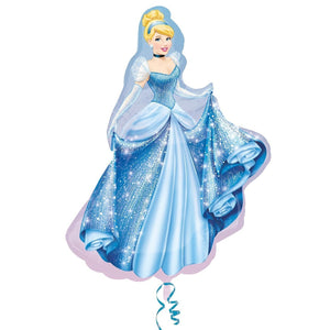 Palloncino Foil Supershape sagoma addobbi decorazioni festa Cenerentola Principessa Disney 