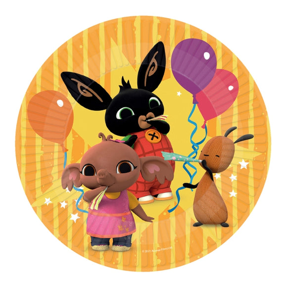 8 Piatti in cartoncino cm 23 per festa a tema Bing