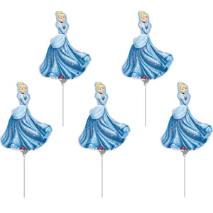 5 Palloncino foil Mini Shape sagoma Principessa Cenerentola Disney