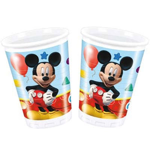 Bicchieri di plastica coordinato tavola per festa Playful Mickey Topolino Disney