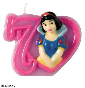 Candeline numero 7 per festa di compleanno a tema Principesse Disney 