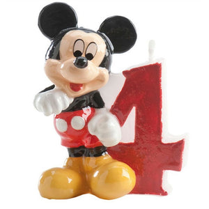 Candela decorativa Mickey Topolino Numero 4