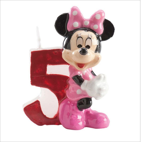 Candela decorativa per festa di compleanno a tema Minnie Numero 5