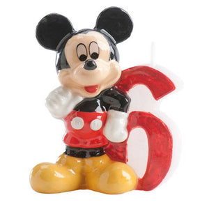 Candela decorativa Mickey Topolino Numero 6