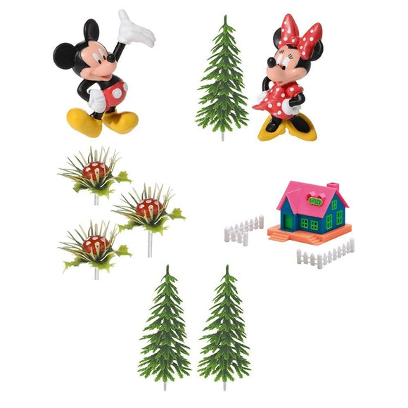 Decorazioni in plastica per torta festa a tema Kit Mickey Topolino e Minnie Disney
