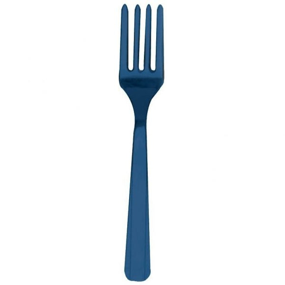 Forchette di Plastica Colore Blu