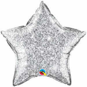 Palloncino foil stella cristalgraphid colore Argento