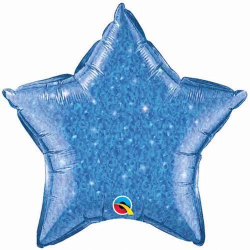 Palloncino foil stella cristalgraphid colore blu