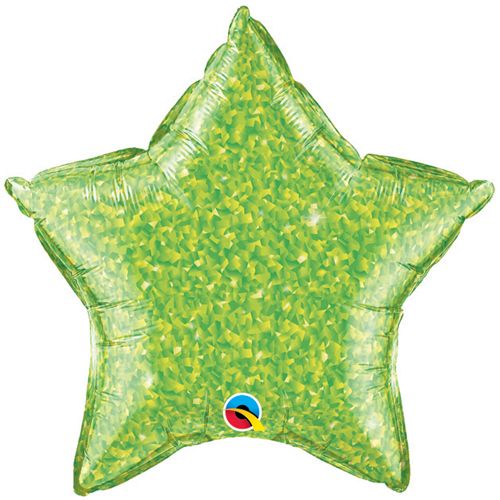 Palloncino foil stella cristalgraphid colore verde chiaro