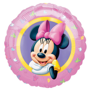Palloncino foil tondo decorazioni addobbi festa Minnie Character Disney