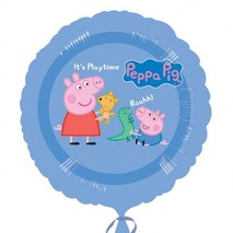 Palloncino foil tondo decorazione festa tema Peppa Pig