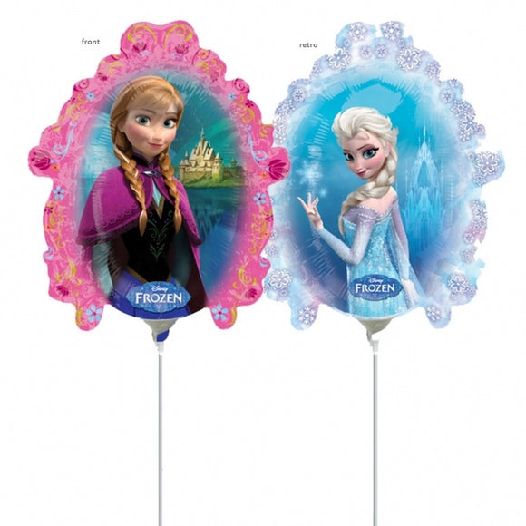 Palloncino foil Mini Shape sagoma Principessa Frozen Anna ed Elsa Disn –  partyeballoon