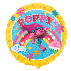 Palloncino tondo in foil decorazioni per festa a tema Poppy Trolls