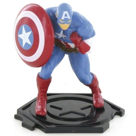 Riproduzione in miniatura del personaggio Avengers - Captain America Statuina da collezionare, in PVC dipinto a mano con pitture naturali