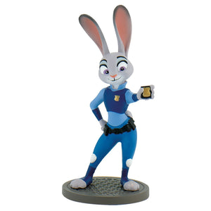 Riproduzione in miniatura del personaggio Walt Disney Zootropolis Judy Hopps Statuina da collezionare, in PVC dipinto a mano con pitture naturali