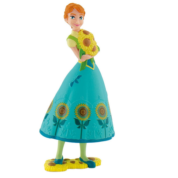 Riproduzione in miniatura del personaggio Walt Disney Frozen Principessa Anna Statuina da collezionare, in PVC dipinto a mano con pitture naturali
