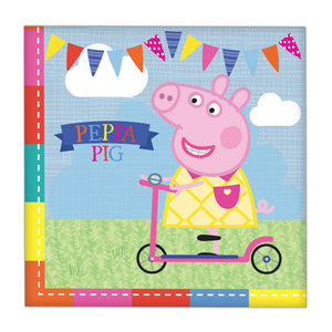 Tovaglioli di carta coordinato tavola addobbi festa tema Peppa Pig